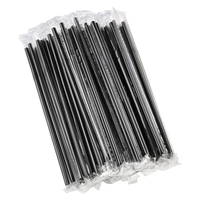 Трубочка-0,8х24-без-изгиба-черная-в-индивидуальной-упаковке-(150-шт)